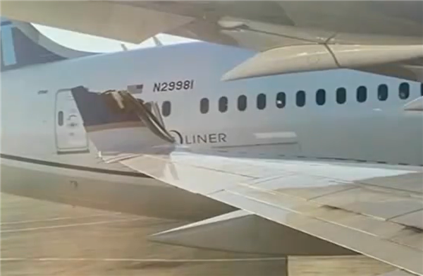 大水冲了龙王庙 美国2架波音飞机在机场相撞：机上满载乘客