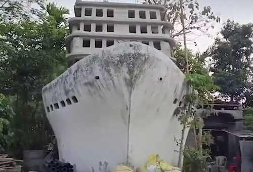 泰坦尼克号在印度上岸了？有老哥花光150万亲手造了一艘！