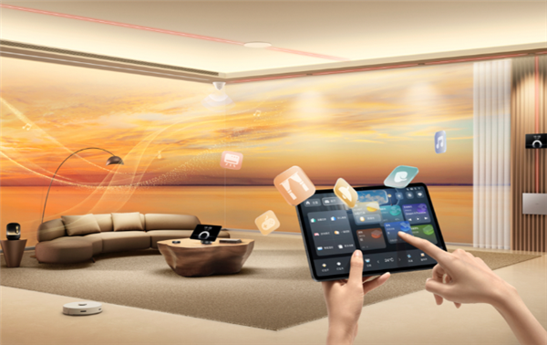 一次装修十年无忧！华为全屋智能4.0发布：业界首款空间穿越屏