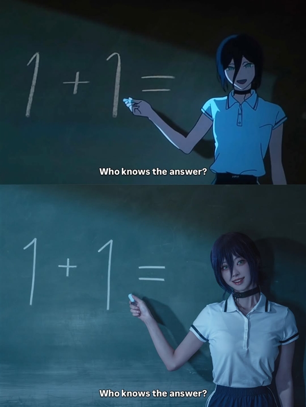 想成为电次！ 美女coser还原《电锯人 蕾塞篇》泳池名场面