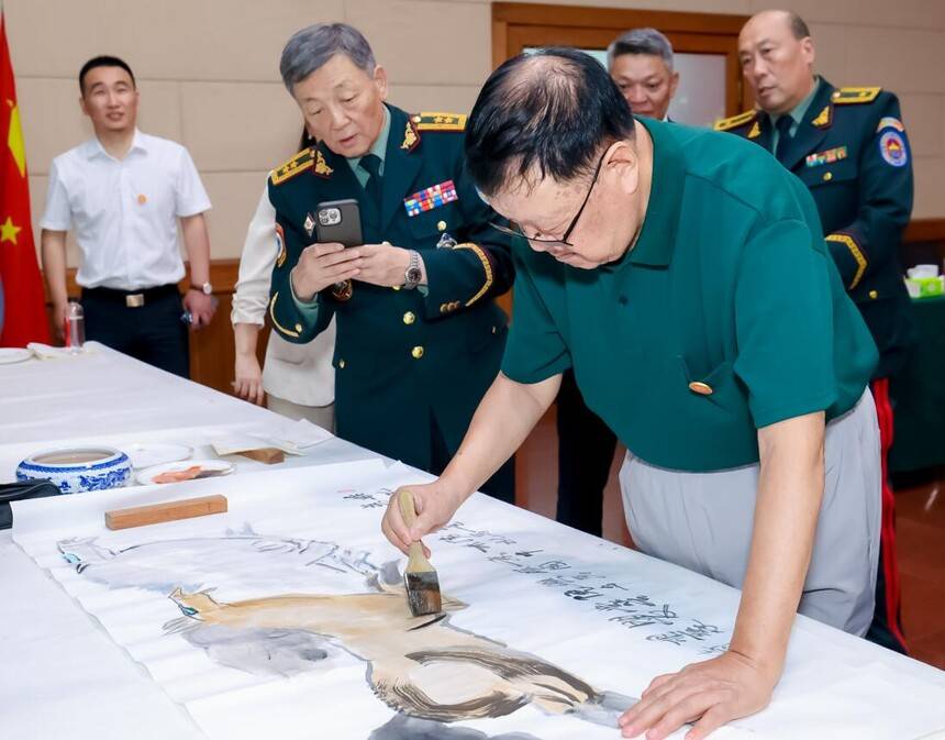 中联国兴书画院与蒙古国军人联合会文化交流联谊会在京举办(图11)